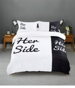 Her Side His Side Bedding Set Fabric Four-piece Set