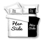 Her Side His Side Bedding Set Fabric Four-piece Set