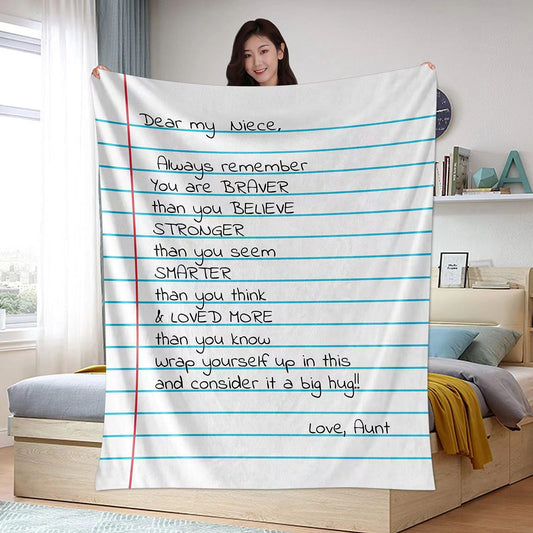 Modern Simple Family Letter Digital Printing Blanket